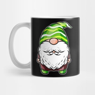 Gnome With Striped Pointed Cap For St. Patricks Day Mug